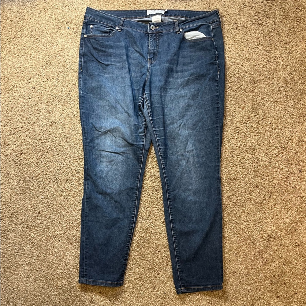 Torrid Curvy Skinny Jeans Blue Size 20R - Picture 2 of 6